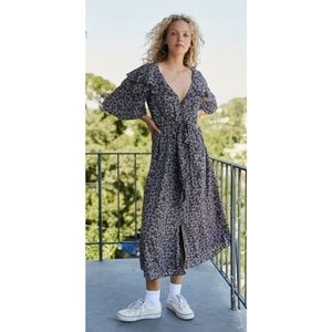 Free People Float On A Sunbeam Midi Dress